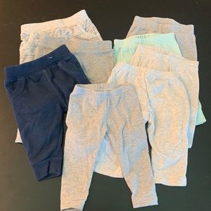 8 pairs of baby leggings - pants. Used (boy)